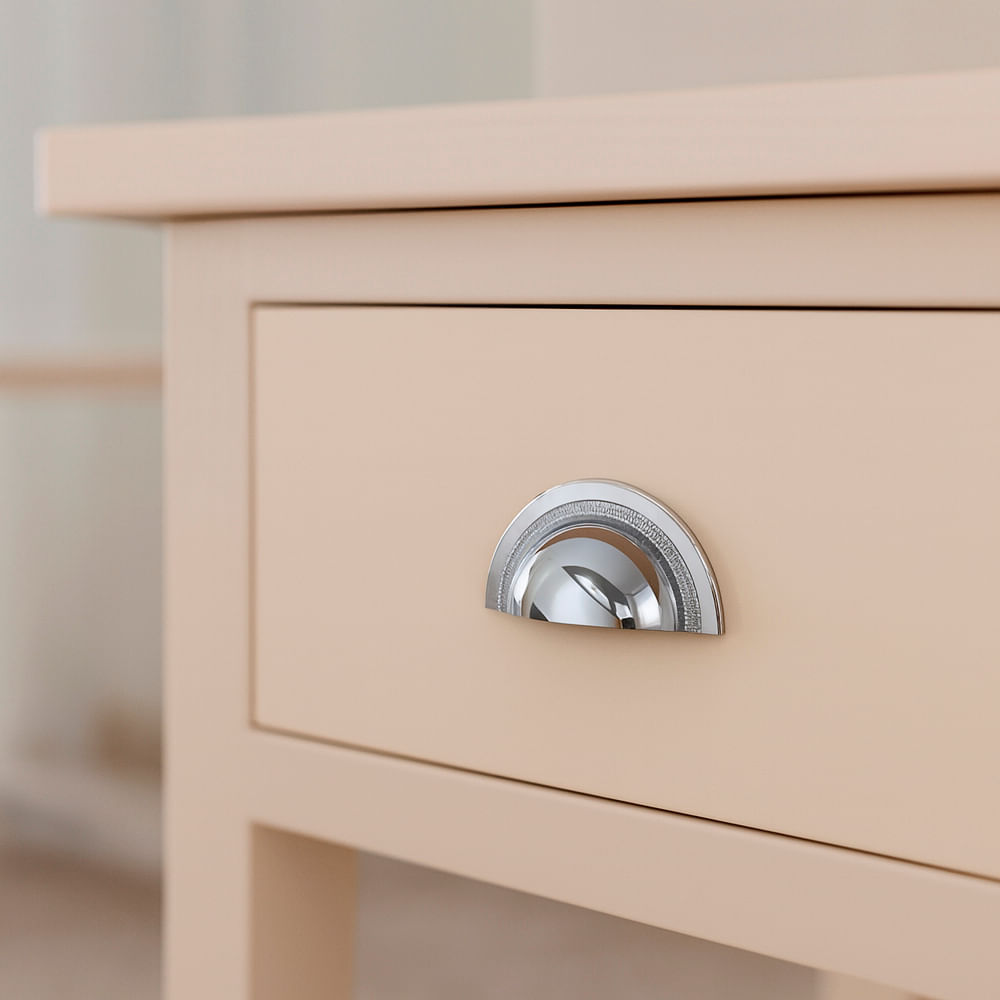 Puxador Concha Shell 48mm Cromado Zen